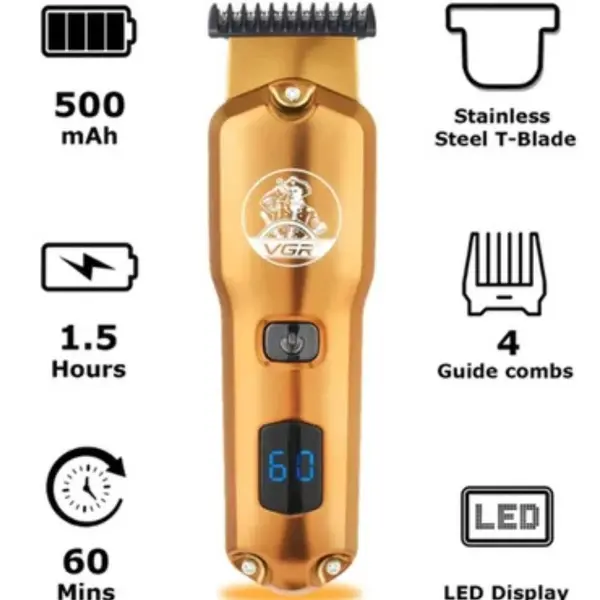 VGR-V-927 Hair Clipper and Beard Trimmer for Men – View 2